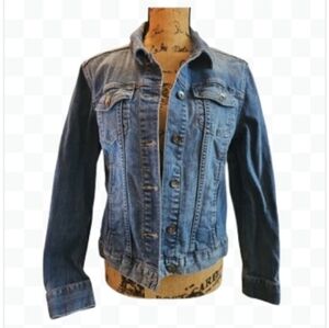 Liz Claiborne Vintage Denim Classic Western Jean Jacket Sz M